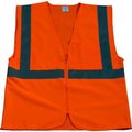 Petra Roc Inc Petra Roc Safety Vest, ANSI Class 2, Zipper Closure, Polyester Solid Knit Fabric, Orange, 2XL/3XL OV2-CB0-2X/3X